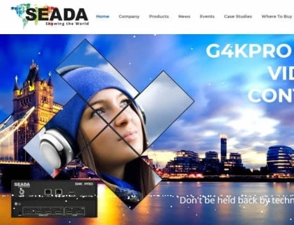 Highly graphical SEADA web design home page