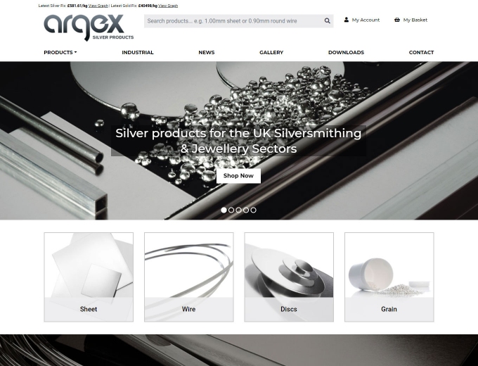 A range of silver items that Argex specialises in.